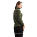Suéter de cachemira del estilo marrón de la última moda 2017 de las mujeres últimas